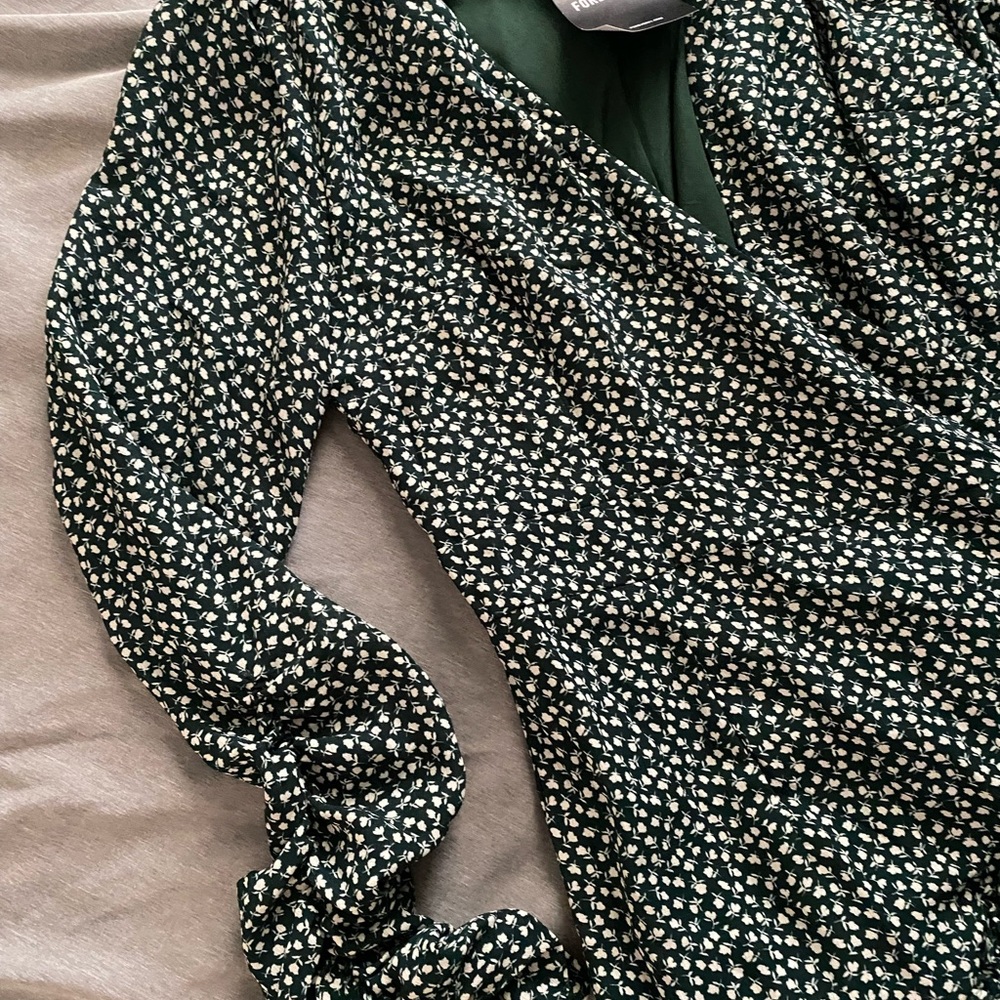 Wrap summer dress flare
